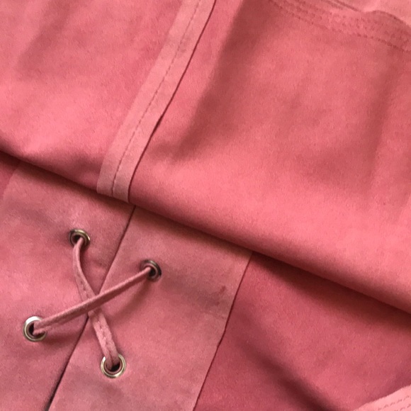 J Crew Suede Salmon Short Sleeve Top 8? - Picture 10 of 10